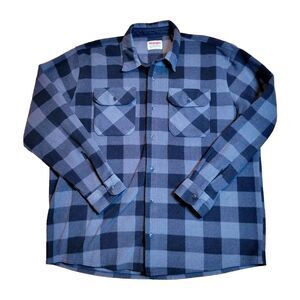 Wrangler‎ Authentics Plaid High Pile Mens XL Longsleeve Button Up Flannel